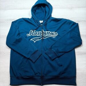 RPG Souvenirs Montana Blue Full Zip Hoodie XL Embroidered Hooded‎ Fleece